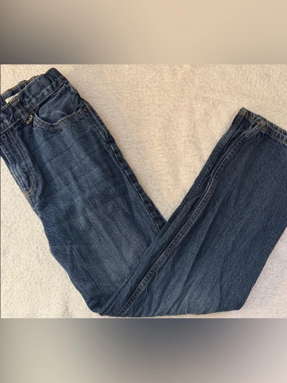 OshKosh B'gosh Classic Straight Leg Adjustable Waist Mid Wash Blue Denim Jeans